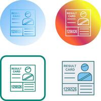 Candidate Results Icon Design vector