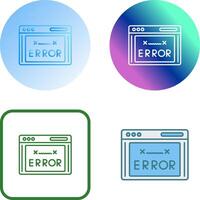 Error Code Icon Design vector