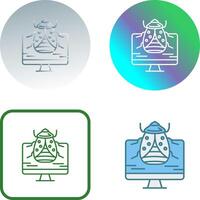 Malware Icon Design vector