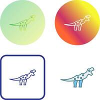 Dinosaur Icon Design vector