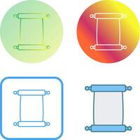 Scroll of Paper Icon Design vector