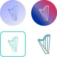 Harp Icon Design vector