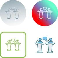 Debate Icon Design vector