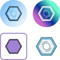Nut Icon Design vector