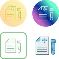 Blood Test Icon Design vector