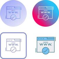 Domain Icon Design vector