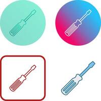 Screw driver Icon Design vector