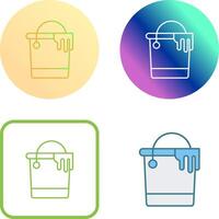 Paint Bucket Icon Design vector