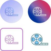 Film Reel Icon Design vector