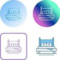 Bed Icon Design vector