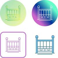 Baby Crib Icon Design vector