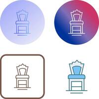 diseño de icono de silla vector