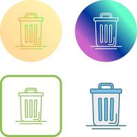 Trash Can Icon Design vector