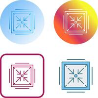 Minimize Icon Design vector