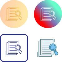 Details Looking Icon Design vector
