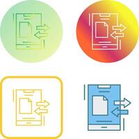 Data Transfer Icon Design vector