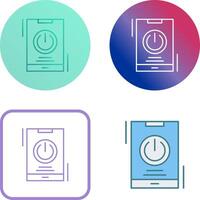 Power Icon Design vector