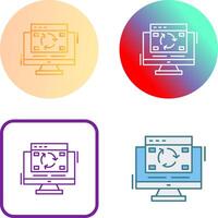 Update Icon Design vector