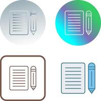 Note Icon Design vector