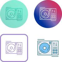 Turntable Icon Design vector