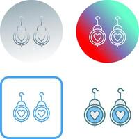 Earrings Icon Design vector