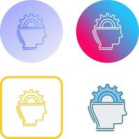 Machine Learning Icon Design vector