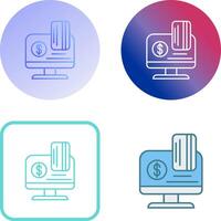 Online Payment Icon Design vector