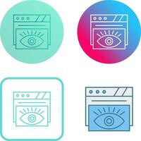 diseño de icono de ojo vector