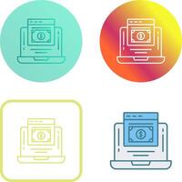 Online Payment Icon Design vector