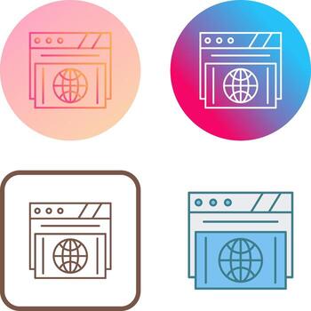 Browser Icon Design vector