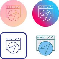 Navigation Icon Design vector