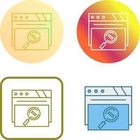 Magnifying Glass Icon Design vector