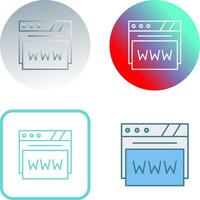 Web Browser Icon Design vector