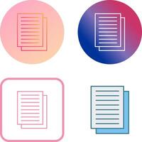 Document Icon Design vector