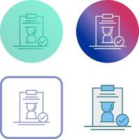 Hourglass Icon Design vector