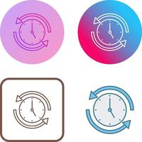Run Time Icon Design vector