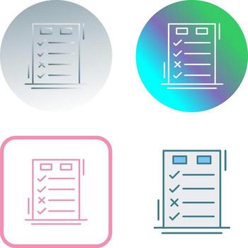 Today to Done CheckList Icon Design vector