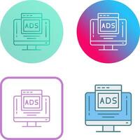 Digital Advertising Icon Design vector