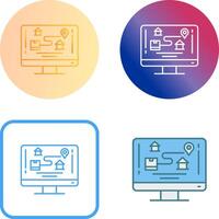 Tracking Icon Design vector