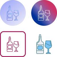 vino icono diseño vector