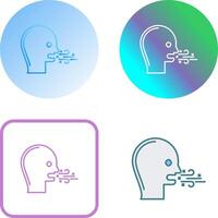 Bad Breath Icon Design vector