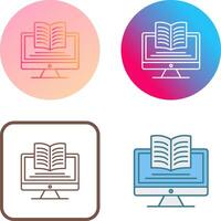 Digital Learning Icon Design vector