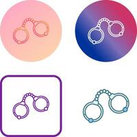 Handcuffs Icon Design vector