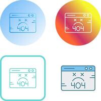 404 Error Icon Design vector