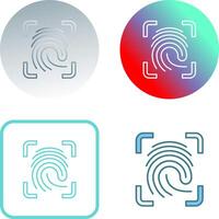 Finger Print Icon Design vector