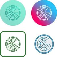 Radar Icon Design vector