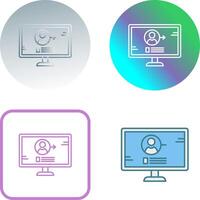 Log In Icon Design vector