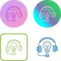 diseño de icono de auriculares vector