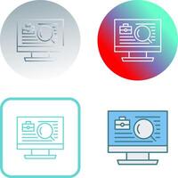 Job Search Icon Design vector