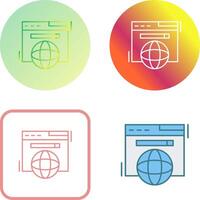 Browser Icon Design vector